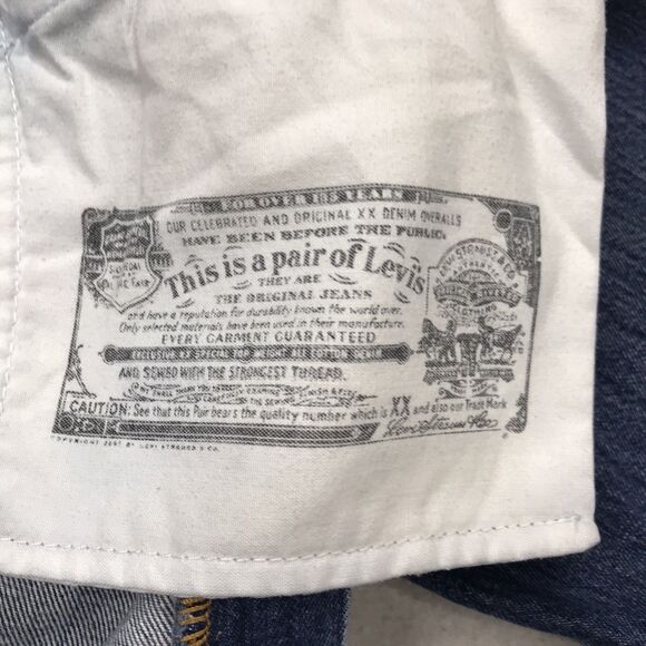 Y2K LEVIS 501 Jean Men 36X32 (38/34 tag) Button Fly Medium Wash Straight Leg - Picture 15 of 16